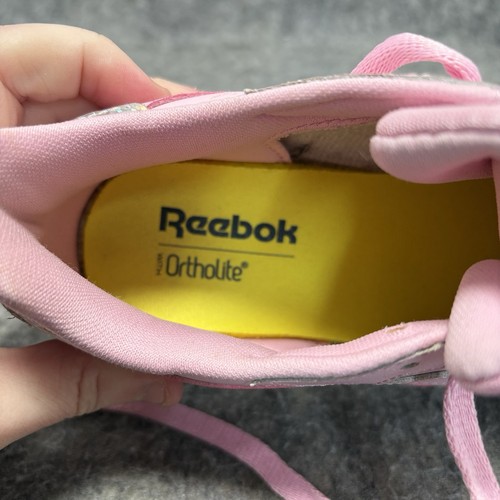 Zapatillas deportivas Reebok Classics Junior para mujer Reino Unido 4 cuero pastel rosa encantador/blanco - Imagen 9 de 10