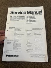 Panasonic TH42PW6EX 42PW6BX 42PWD6EX GP6D Service