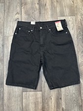 Levis 469 Loose 100 Cotton Denim Shorts Men s Size 34 Black