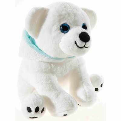 Heunec Kapuzen-Kumpel Eisbär medium, blanket, plush, fabric animal, 20 cm