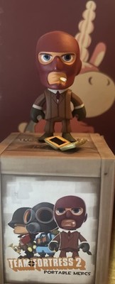 Valve Team Fortress 2 Portable Mercs Spy Figure with Accessories and Box