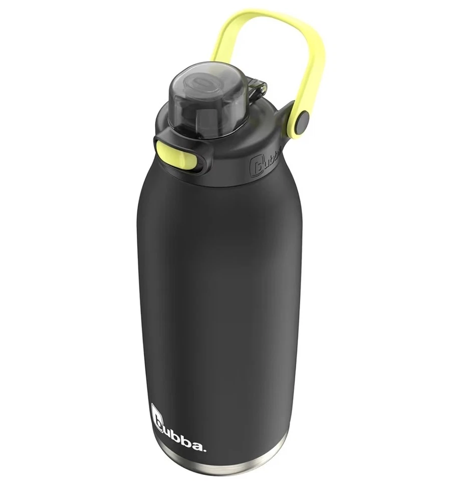 New bubba Radiant Push Button Water Bottle Rubberized Licorice Black 40 oz - Image 4 of 4