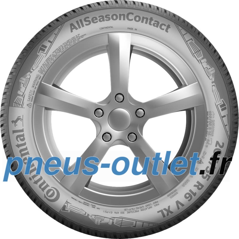 Pneu Continental AllSeasonContact 215/65 R17 contre l'aquaplaning et le gel