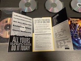 Sega Cd Lot (6) Games Tested And Working- Lunar - Woody - Robo -Silpeed-Dungeon