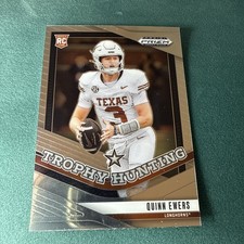 2025 Panini Prizm Draft Picks #16 - Quinn Ewers Trophy Hunting - Rookie Logo