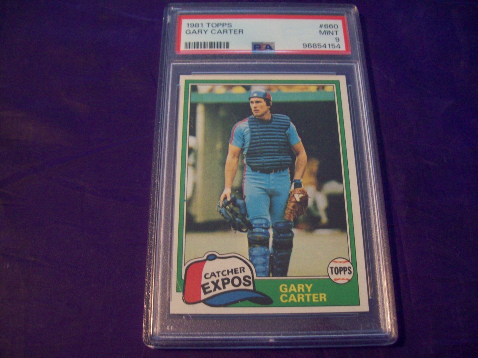 1981 TOPPS #660 GARY CARTER PSA 9