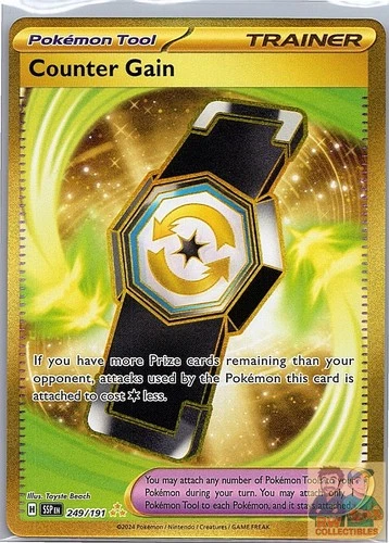 Counter Gain 249/191 Hyper Rare Surging Sparks Pokemon Near Mint