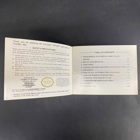 Cartucho de juego Rygar NES 1987 con manual y funda Tecmo Nintendo System