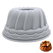 Byffoer Gugelhupfform Groß, 24 cm, Silikon Gugelhupf Backform, Leicht zu Rein...