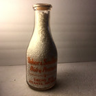 Baker And Son Dairy Atlanta Michigan Quart Milk Bottle With Original Cap — photo 2
