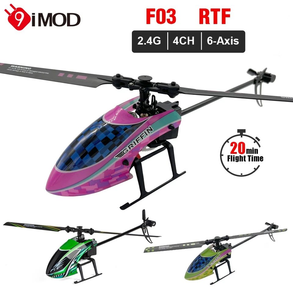 YUXIANG F03 4CH 2.4Ghz 6-Axis Gyro Aircraft Flybarless RC RTF Helicopter Toys - Image 4 of 4