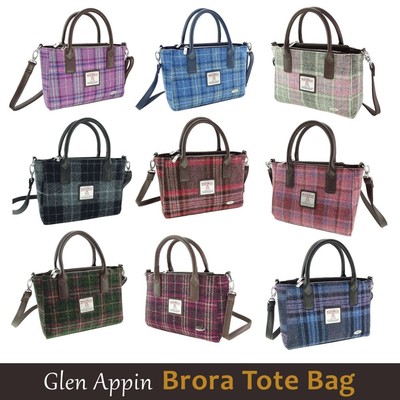 Glen Appin of Scotland Small Harris Tweed Brora Tote Bag LB1228