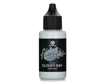 Fluids Alcohol Ink OPAK CLOUDY DAY, Alkoholtinte für Fluid Art und Resin, grau