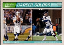 2017 Panini Classics #CC-3 Peyton Manning Career Colors