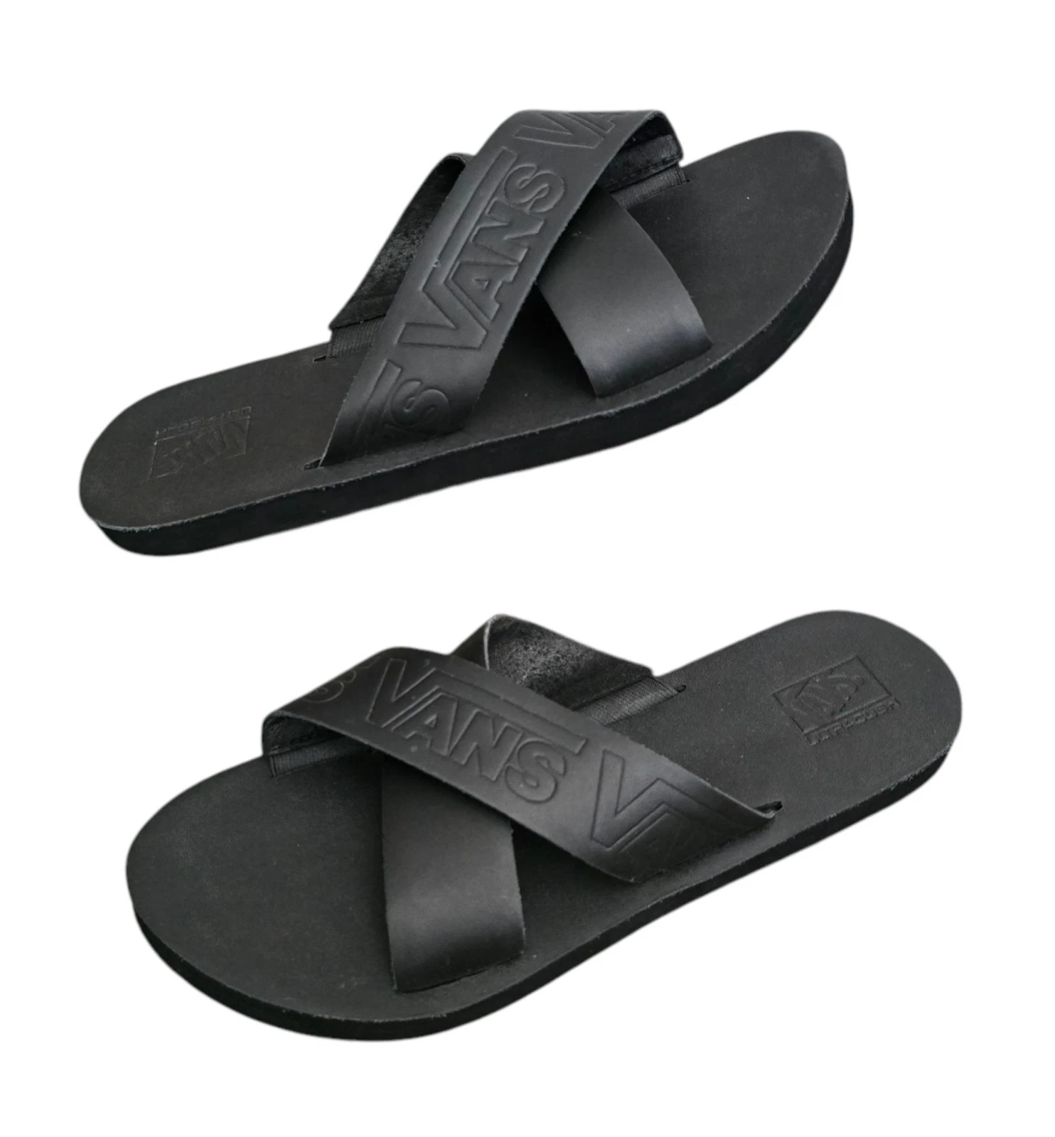 Sandali infradito VANS neri con cinturino incrociato da donna taglia 10 VN0A4U1ZXX8