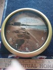 Footprints Poem 8" wall clock religious inspirational beach plays Amazing Grace