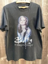 Retro Buffy The Vampire Slayer T-Shirt gift tee Horror Movie 90s Reprint