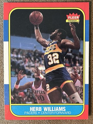 1986-87 Fleer Herb Williams RC Indiana Pacers #125 Rookie NM-MINT OR BETTER
