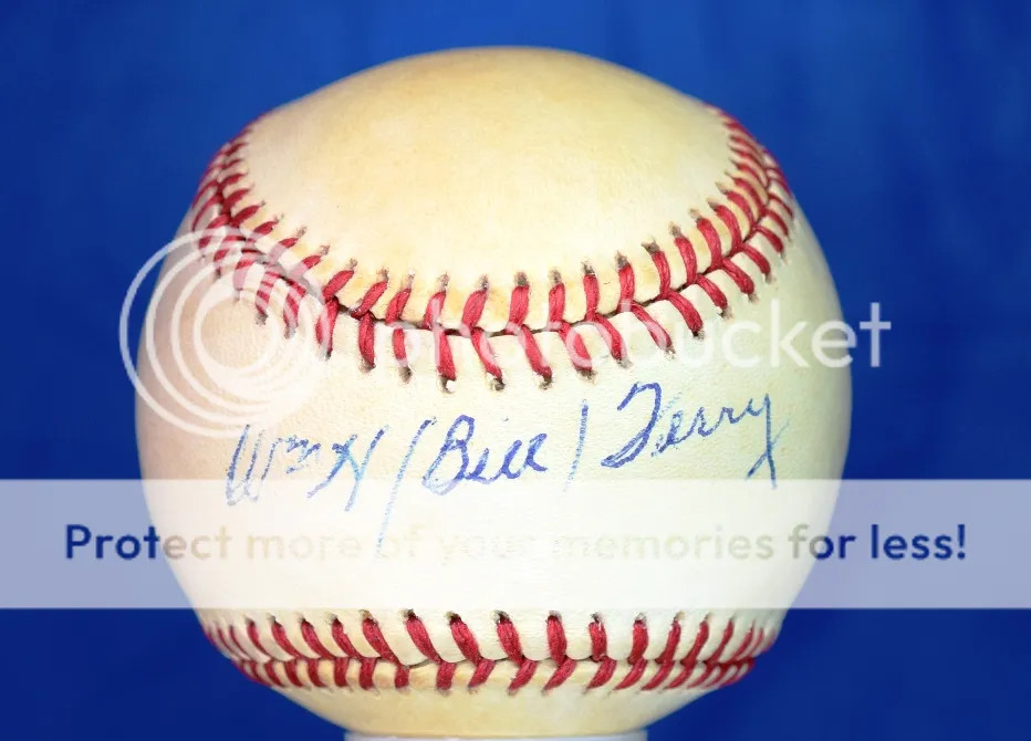 Bill Terry Psa/dna Signed Feeney National League Baseball Autograph