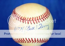 Bill Terry Psa/dna Signed Feeney National League Baseball Autograph