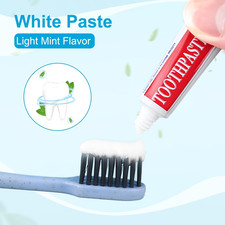 100 Tubes Travel Size Toothpaste in Bulk, Disposable Mini Mint Compact Small ...