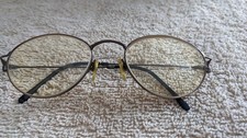 Vintage Prescription Eyeglasses Bronze Thin Metal Frame