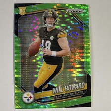 2025 Panini Prizm Rookie Green Prizm Will Howard #367 Steelers Football NFL