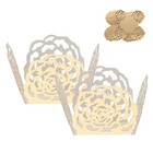 100pcs Hollow Rose Trim Chocolate Candy Cups Chocolate Wrappers for