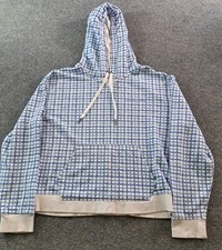 Champion Campus Hoodie Womens Size XL Geometric French Terry Pullover
