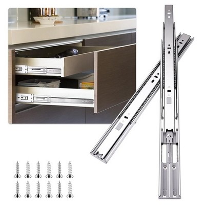 22 inch Drawer Slides 4 Pairs (8pcs) Soft Self Close Full Extension Ball Bear...