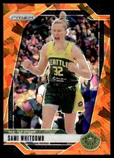 Sami Whitcomb Orange Cracked Ice #88 2024-25 Panini Prizm WNBA Seattle Storm
