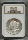 1881 S $1 US Morgan Silver Dollar NGC MS64 PL Proof Like Brown Label