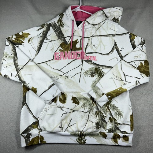 Gander Mtn Camo Hoodie Womens L Realtree Pink Hunting Fishing Camo White - Picture 1 of 19