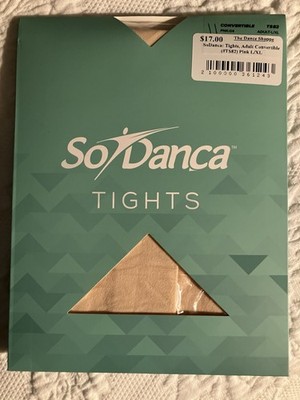 So Danca Ballet Dance Tights L/XL 2 Pairs Pink Black NEW