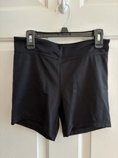 Weissman NWOT Solid Black Dance Shorts Style MT12470, Adult Small