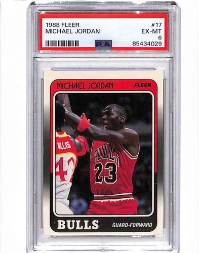 1988-89 Fleer - Michael Jordan #17 PSA 6