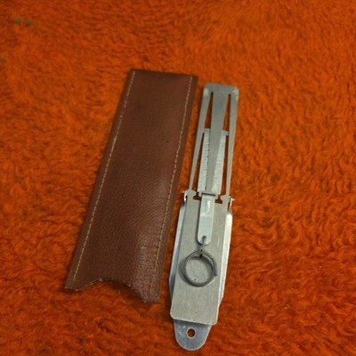 Vintage Rare HTF HandHeld Folding Pocket Postal Scale w Pouch 1st Class & Air