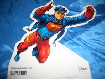 DC Comics , 1997 :  Dino - Aufsteller  3 ,  SUPERBOY ,  ca. 17 cm , selten