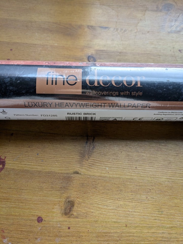 FineDecor Heavyweight Luxury Red Brick Wallpaper SEALED 10.5m x 52cm eBay