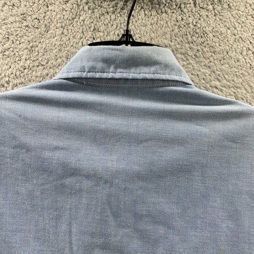 FIELDMASTER Shirt Mens Size Large Button Up Flannel Lined Blue - Picture 5 of 7