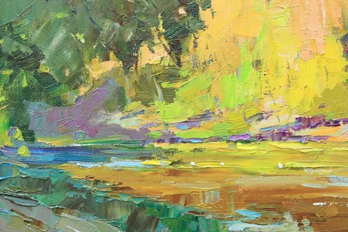 Plein air painting Original art Impressionism Oil on canvas by S. Chernyakovsky - 第 6/10 張圖片