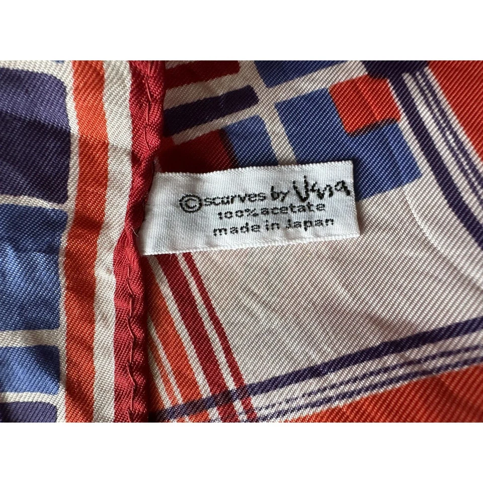 Винтажный шарф 1960-х Vera Neumann с геометрическим узором носовой платок - Изображение 4 из 4