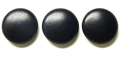 GENUINE REPLACEMENT LEATHER BUTTONS 3 MADE IN USA  7/8''  FOR VINTAGE JACKETS