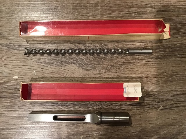 VINTAGE CRAFTSMAN 9-2464 3 8 HOLLOW CHISEL AND BIT 