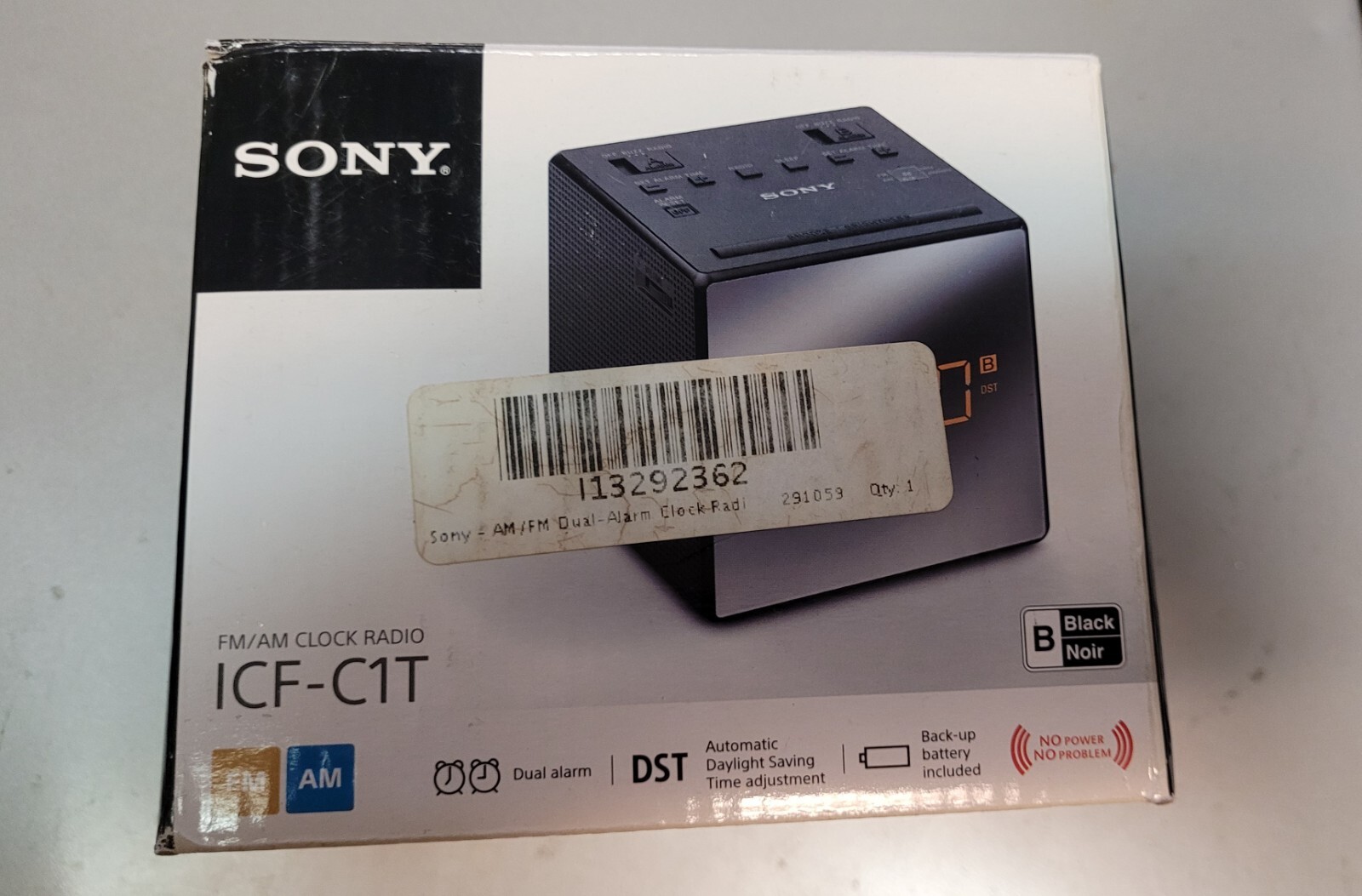 Sony ICFC1T Desktop Alarm Clock AM FM Radio Black 27242872295 eBay