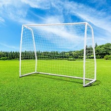 Soccer Goal 8ft x 6ft Soccer Goals for Backyard with 1pcs Replacement Net