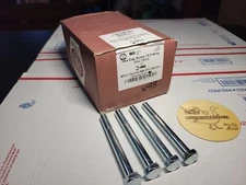 (15) M10-1.50 x 100mm Hex Head Bolts Grade 10.9 Metric M10-1.50x100 Zinc Coated