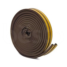 5M Self Adhesive Rubber Seal Draught Excluder Weather Strip Door Window Tap