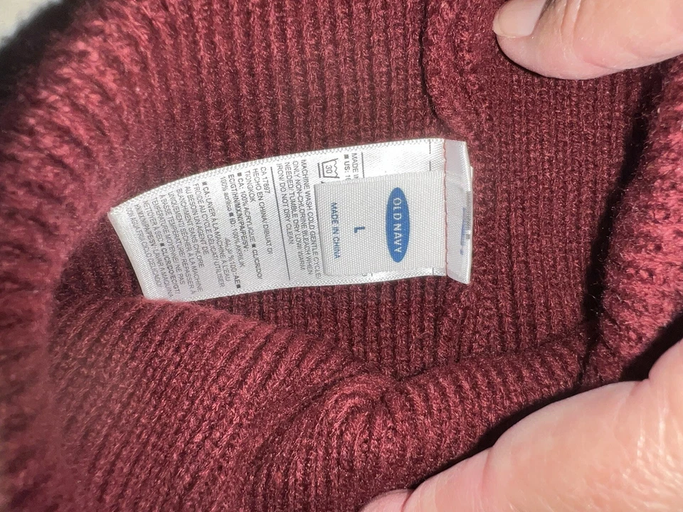 Gorro de malha Old Navy 100% acrílico unissex infantil tamanho grande - Imagem 3 de 4