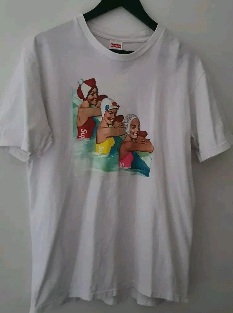 T Shirt Supreme SS18 Bianco Taglia M Media
